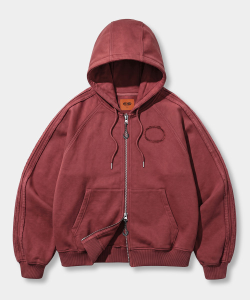VLAD 2WAY PIGMENT TRACK HOODED ZIP-UP_3 COLOR