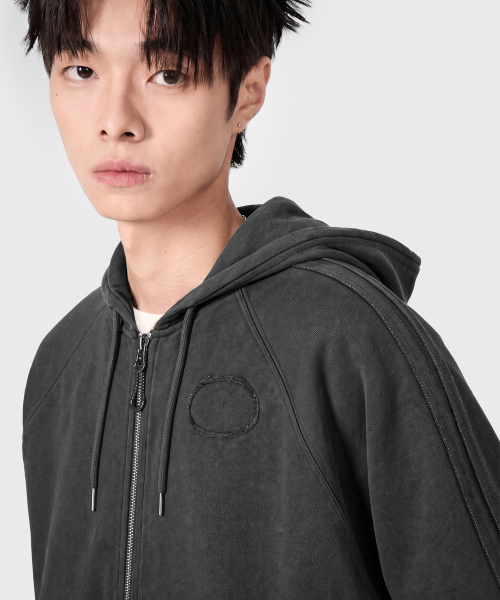VLAD 2WAY PIGMENT TRACK HOODED ZIP-UP_3 COLOR