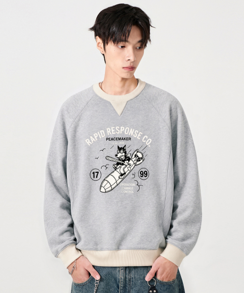 VLAD VINTAGE PEACEMAKER RINGER SWEATSHIRT_4 COLOR
