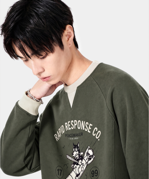VLAD VINTAGE PEACEMAKER RINGER SWEATSHIRT_4 COLOR
