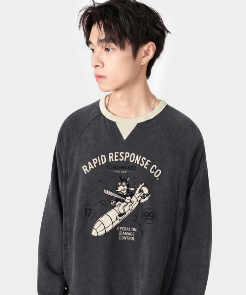 VLAD VINTAGE PEACEMAKER RINGER SWEATSHIRT_4 COLOR