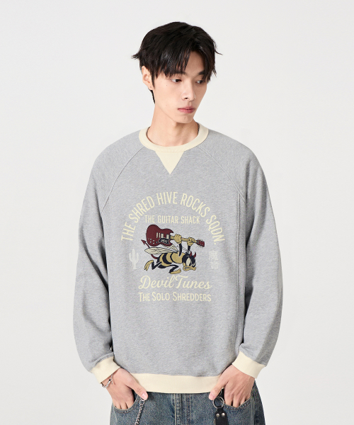 VLAD VINTAGE ARCH RINGER SWEATSHIRT_4 COLOR