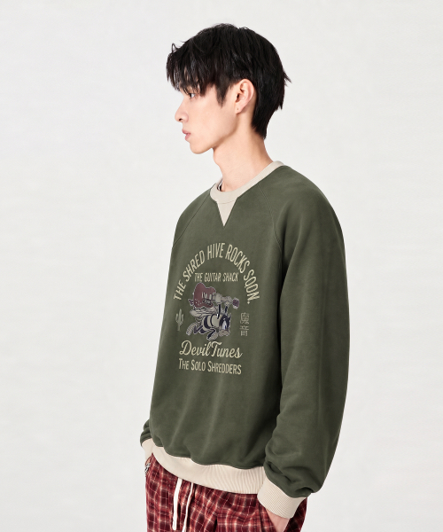 VLAD VINTAGE ARCH RINGER SWEATSHIRT_4 COLOR
