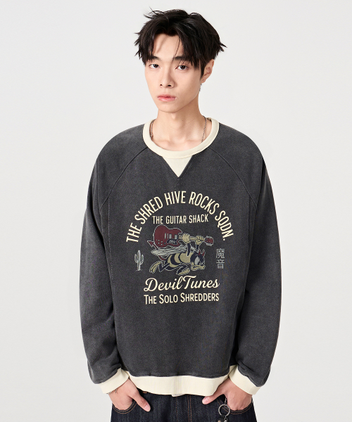 VLAD VINTAGE ARCH RINGER SWEATSHIRT_4 COLOR