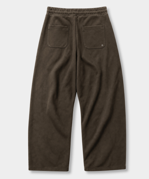 VLAD ONE-TUCK CURVED TRACK PANTS_(3SYMBOL JERSEY) 3 COLOR