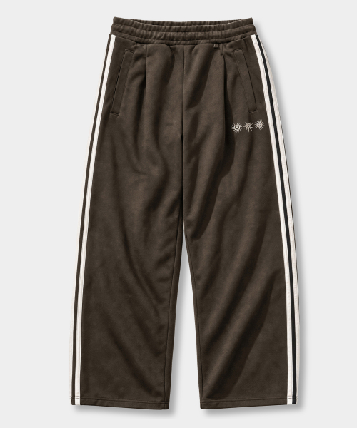 VLAD ONE-TUCK CURVED TRACK PANTS_(3SYMBOL JERSEY) 3 COLOR