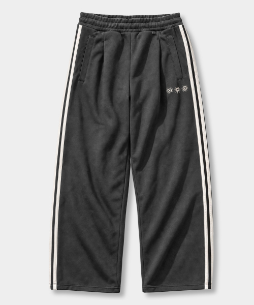 VLAD ONE-TUCK CURVED TRACK PANTS_(3SYMBOL JERSEY) 3 COLOR