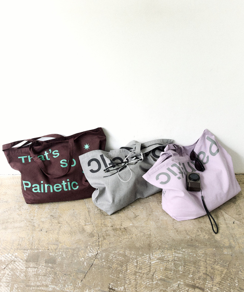 Painetic Cotton Shoulder Bag (GREY)