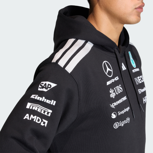 메르세데스 AMG F1 팀 드라이버 후드 스웨트셔츠 - 블랙 / KF0166