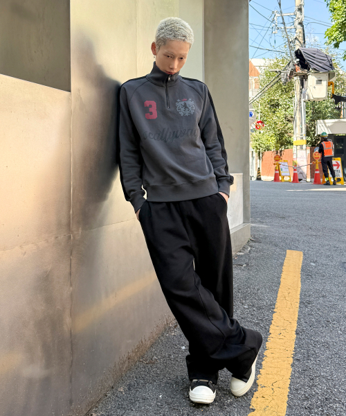 ET BONE FINGER 스웨트 팬츠[블랙]