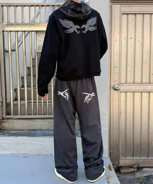 ET BONE FINGER 스웨트 팬츠[차콜]