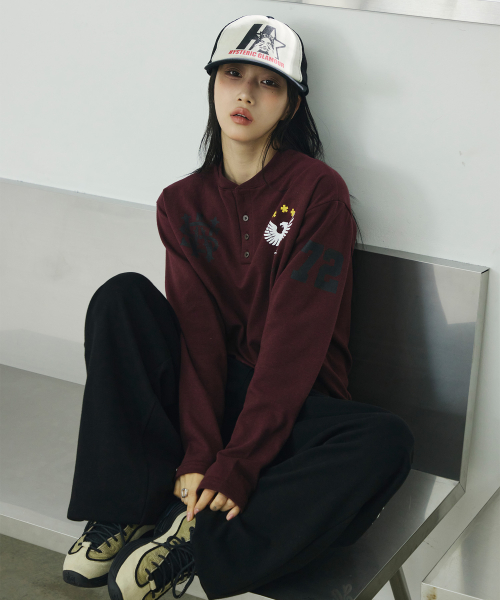팔콘 헨리넥 롱 슬리브[와인]