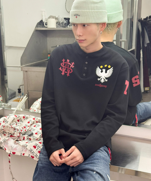 팔콘 헨리넥 롱 슬리브[블랙]