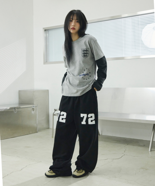 스트라이프 레이어드 롱 슬리브[그레이]