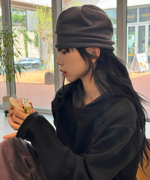 롤링 비니[차콜]