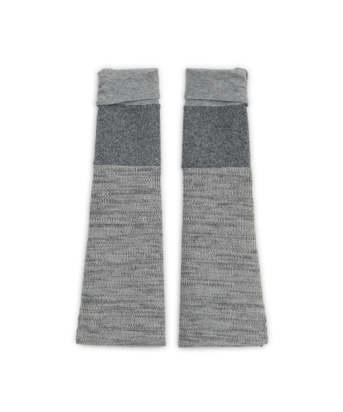 Heathered flap leg-warmer (Gray)