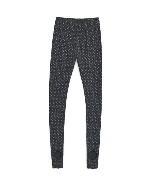 Nordic pattern tights (Charcoal)
