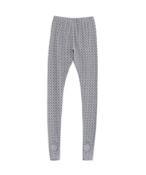 Nordic pattern tights (Melange gray)