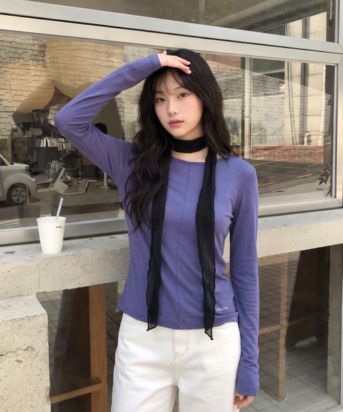 Sheer Round-Neck T-Shirt J1TS020P