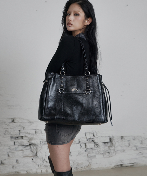 C BIG VINTAGE SHOPPER BAG_BLACK