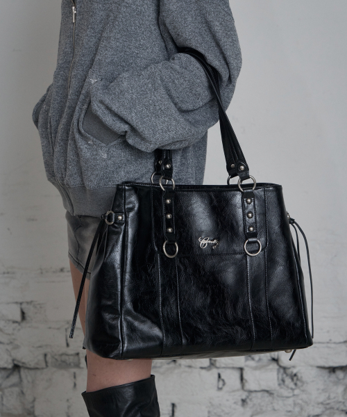 C BIG VINTAGE SHOPPER BAG_BLACK