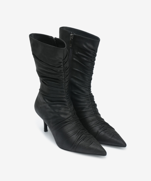 302 gathered sleek boots