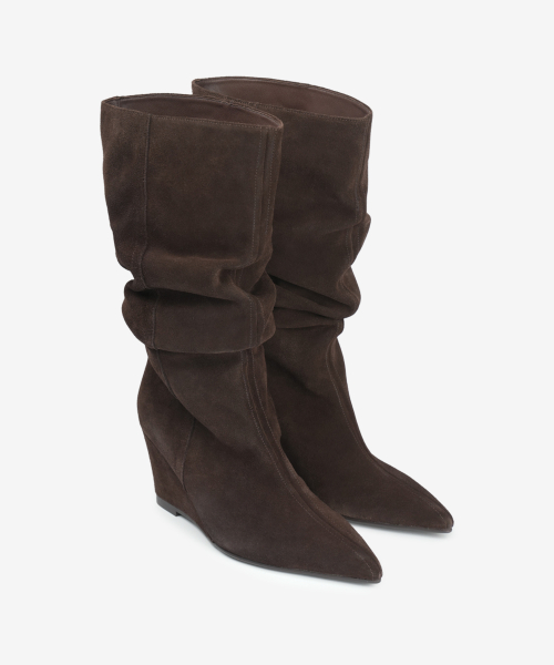 309 fade wedge boots / brown
