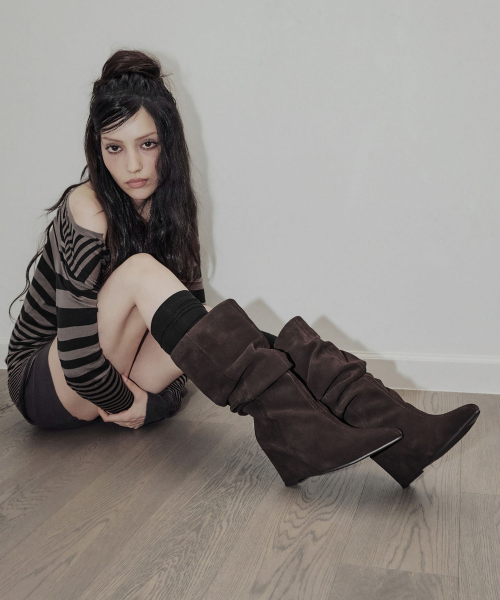 309 fade wedge boots / brown