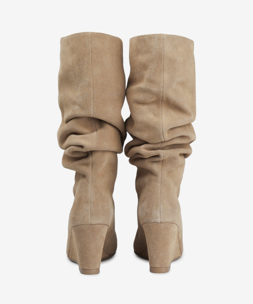 309 fade wedge boots / beige