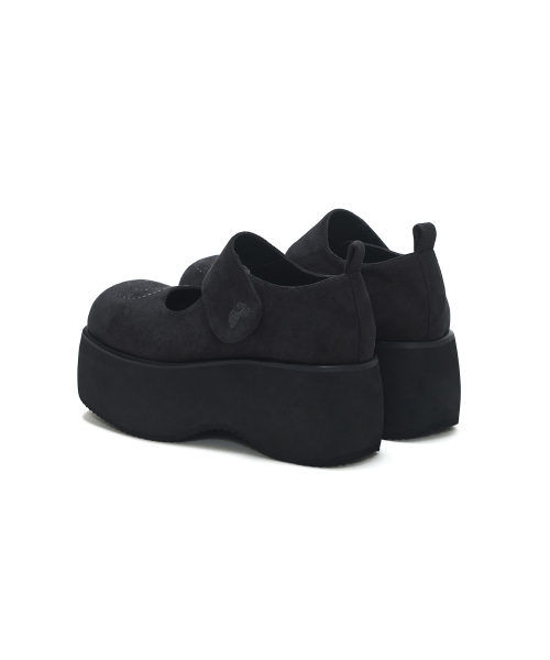 HYS x RMMV spiral platform mary jane (Black)