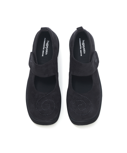 HYS x RMMV spiral platform mary jane (Black)