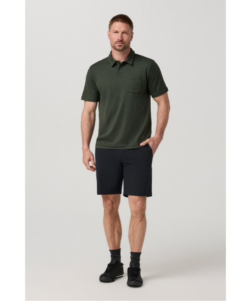 [남성] 숏 슬리브 폰토 퍼포먼스 폴로_멜란지 그린_VR16321007