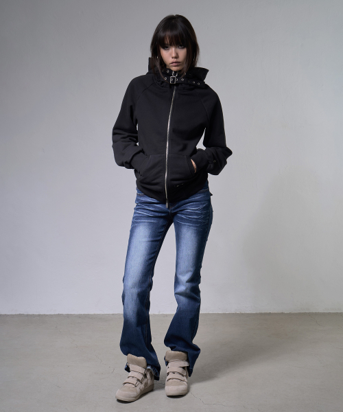 WASHED BOOTCUT PANTS (LIGHT BLUE) F26ZD473