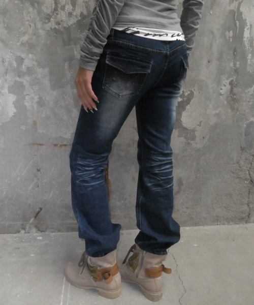 WASHED BOOTCUT PANTS (LIGHT BLUE) F26ZD473
