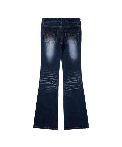 WASHED BOOTCUT PANTS (LIGHT BLUE) F26ZD473