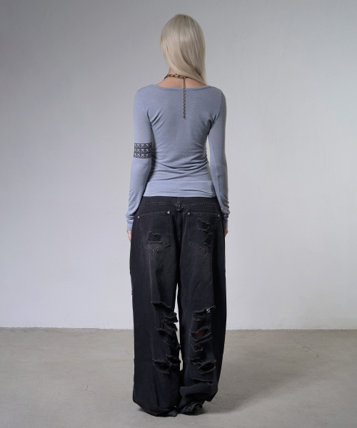 DRY CITY LONG SLEEVE (HEATHER BLUE) F26ZB529