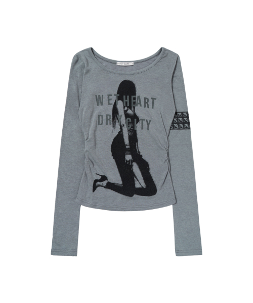 DRY CITY LONG SLEEVE (HEATHER BLUE) F26ZB529
