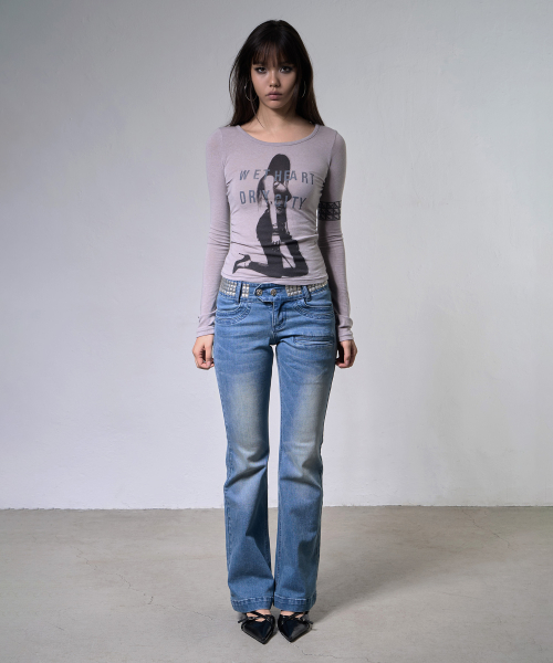 DRY CITY LONG SLEEVE (HEATHER GRAY) F26ZB529