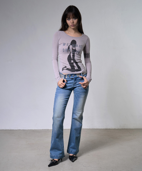 DRY CITY LONG SLEEVE (HEATHER GRAY) F26ZB529