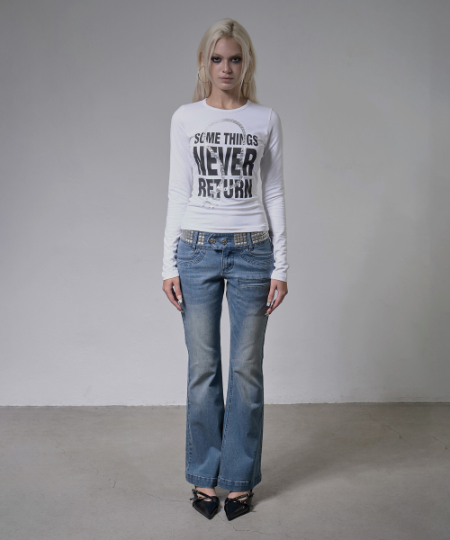 KNUCKLE CHAIN LONG SLEEVE (WHITE) F26ZB526