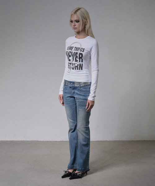 KNUCKLE CHAIN LONG SLEEVE (WHITE) F26ZB526