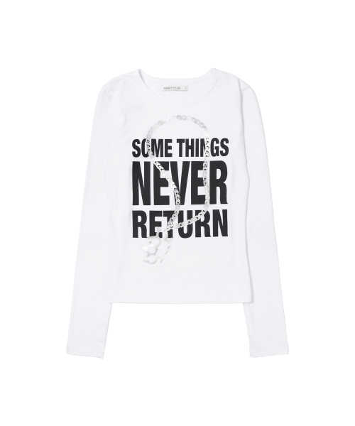 KNUCKLE CHAIN LONG SLEEVE (WHITE) F26ZB526