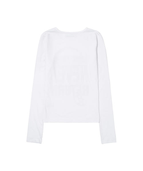 KNUCKLE CHAIN LONG SLEEVE (WHITE) F26ZB526