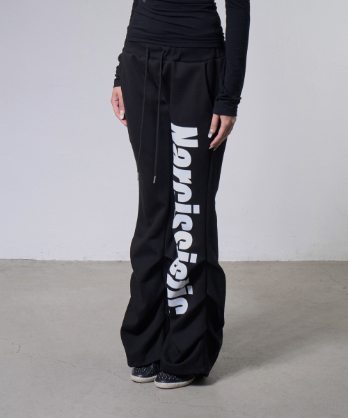 NARCISSISTIC PINTUCK SWEATPANTS (BLACK) F26ZD470