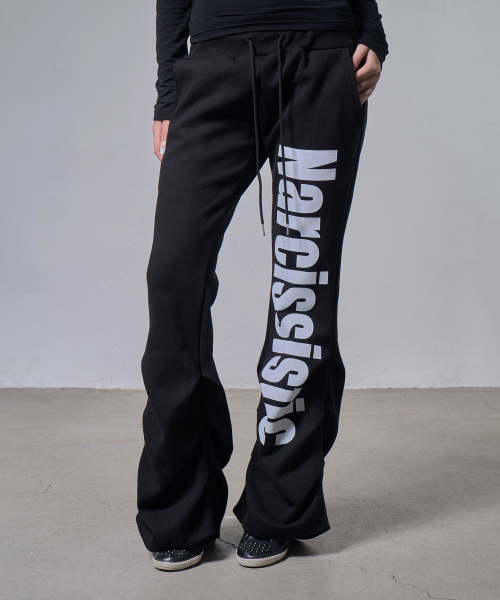 NARCISSISTIC PINTUCK SWEATPANTS (BLACK) F26ZD470