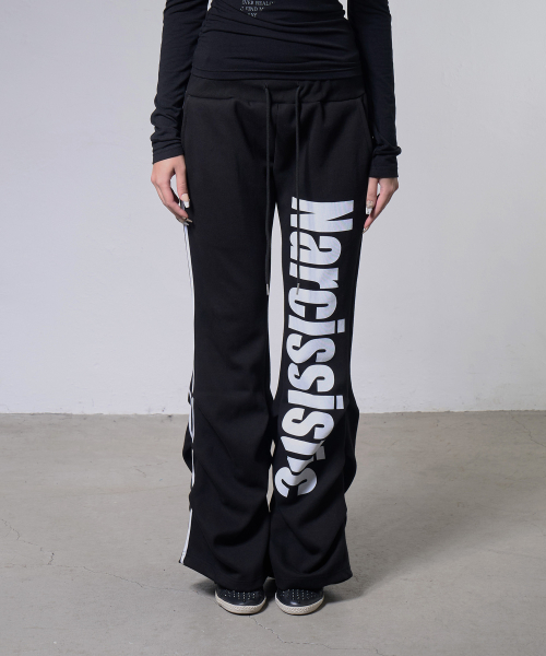 NARCISSISTIC PINTUCK SWEATPANTS (BLACK) F26ZD470