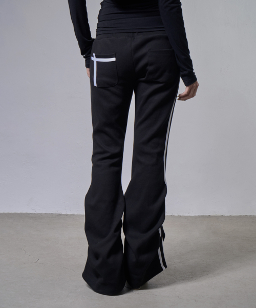 NARCISSISTIC PINTUCK SWEATPANTS (BLACK) F26ZD470