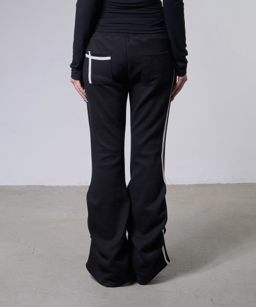 NARCISSISTIC PINTUCK SWEATPANTS (BLACK) F26ZD470