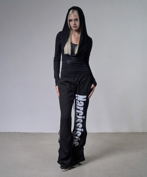 NARCISSISTIC PINTUCK SWEATPANTS (BLACK) F26ZD470