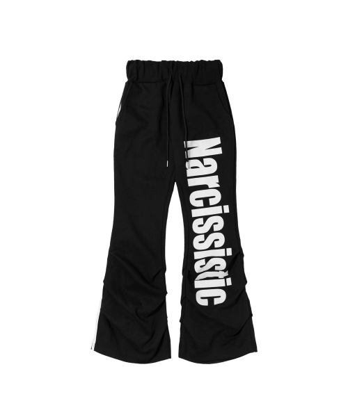 NARCISSISTIC PINTUCK SWEATPANTS (BLACK) F26ZD470